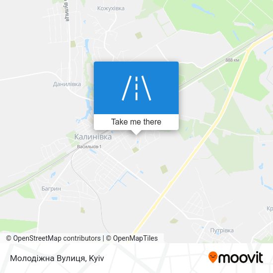 Молодіжна Вулиця map