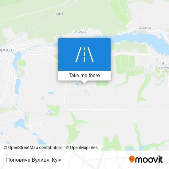 Карта Поповича Вулиця