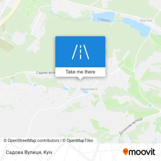Карта Садова Вулиця