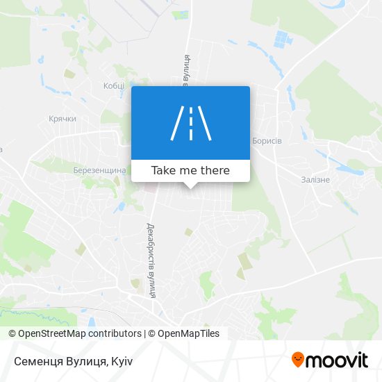 Семенця Вулиця map