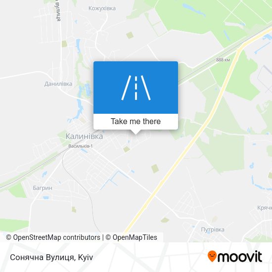 Сонячна Вулиця map