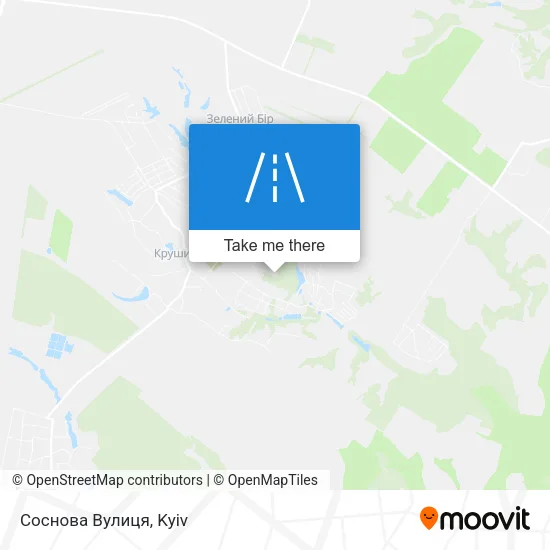 Карта Соснова Вулиця