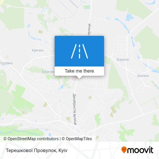 Терешкової Провулок map