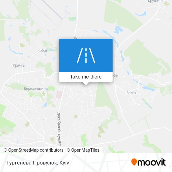 Карта Тургенєва Провулок