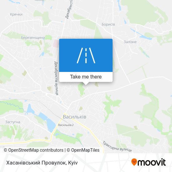 Карта Хасанівський Провулок