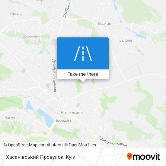 Карта Хасанівський Провулок