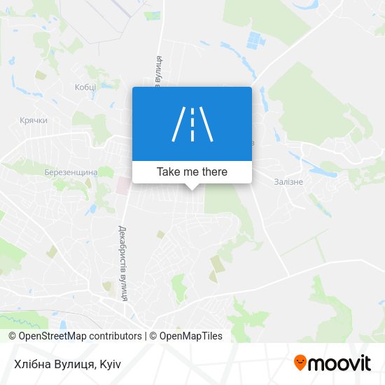 Хлібна Вулиця map