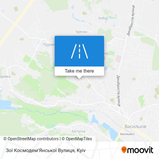 Зої Космодем’Янської Вулиця map