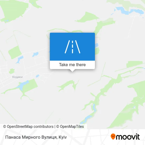 Карта Панаса Мирного Вулиця