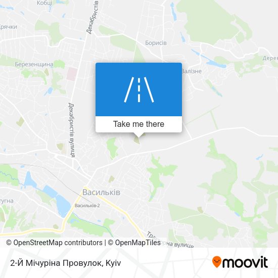 Карта 2-Й Мічуріна Провулок