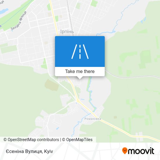 Єсеніна Вулиця map