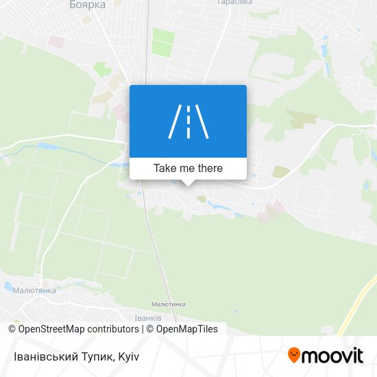 Карта Іванівський Тупик