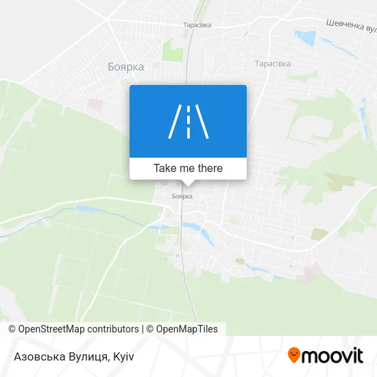 Карта Азовська Вулиця