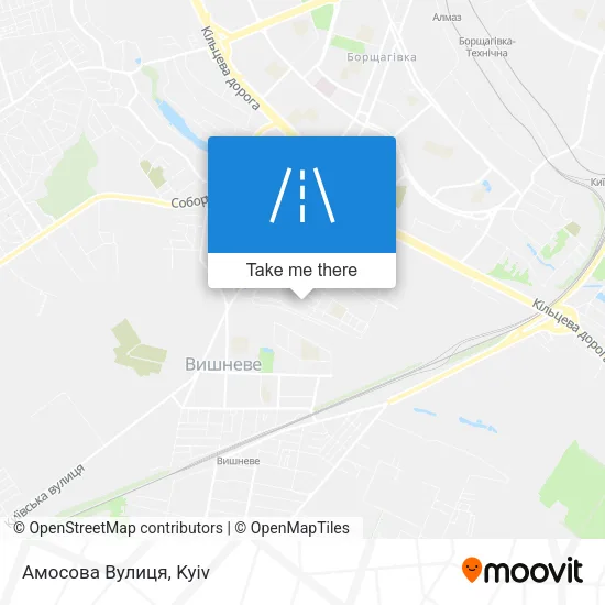 Карта Амосова Вулиця