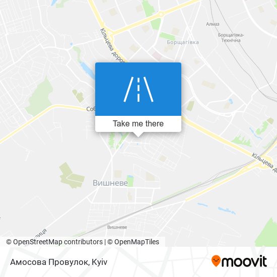 Амосова Провулок map