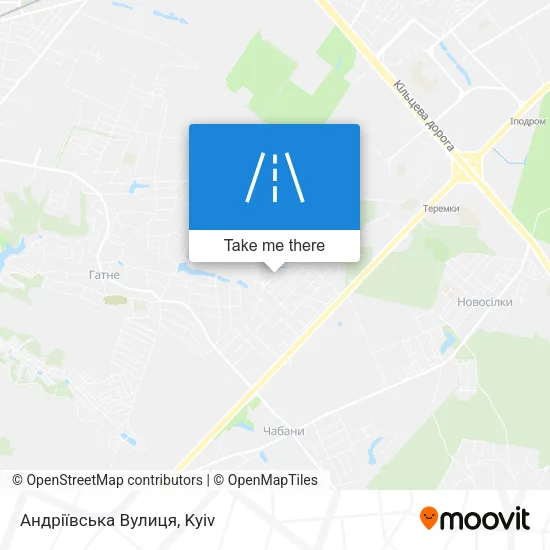 Карта Андріївська Вулиця
