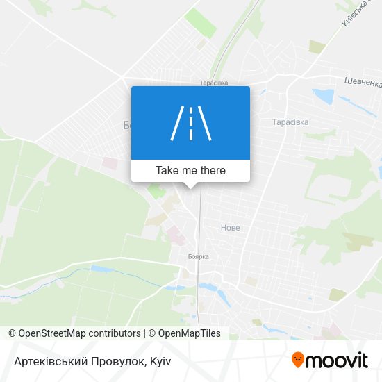 Артеківський Провулок map