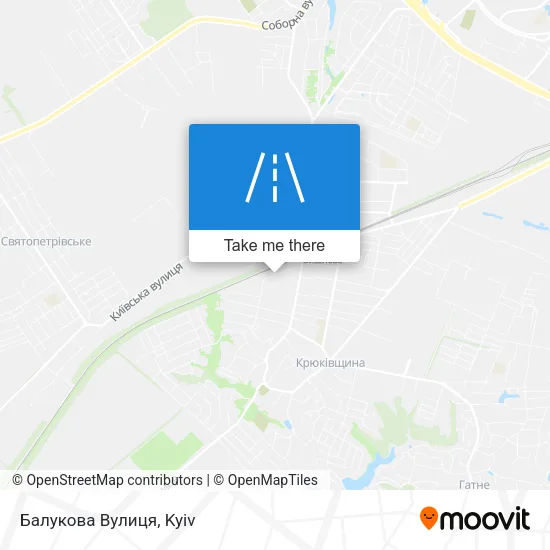 Карта Балукова Вулиця