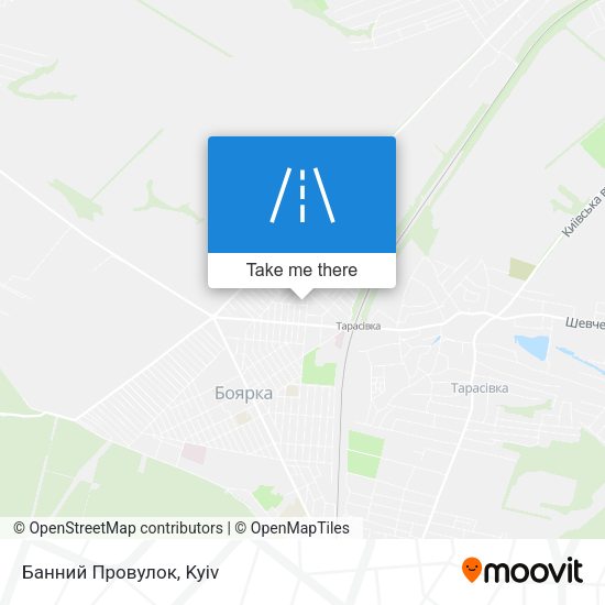 Карта Банний Провулок