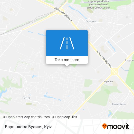 Барвінкова Вулиця map