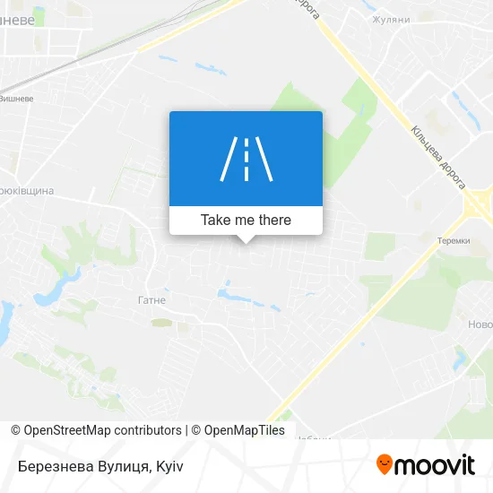Березнева Вулиця map
