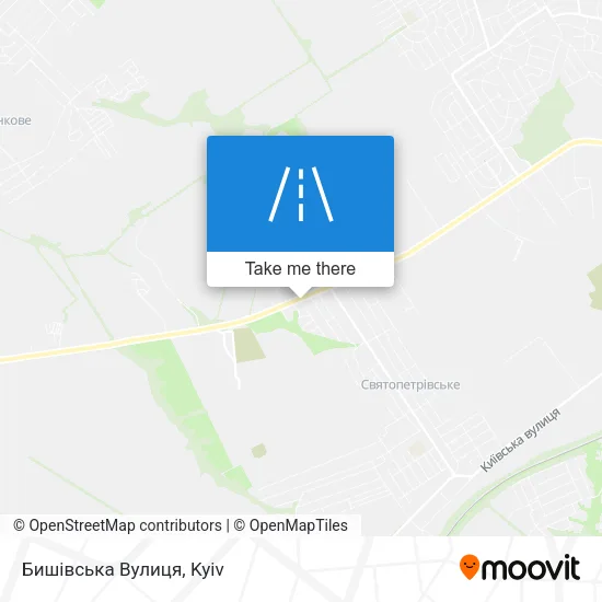 Карта Бишівська Вулиця