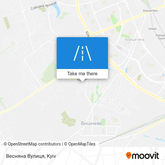 Карта Весняна Вулиця