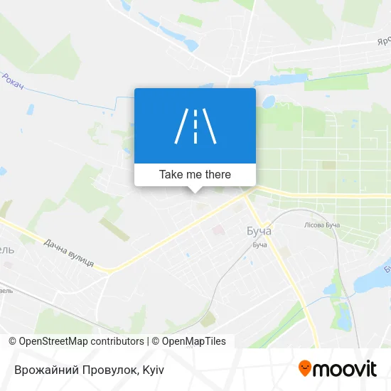 Карта Врожайний Провулок