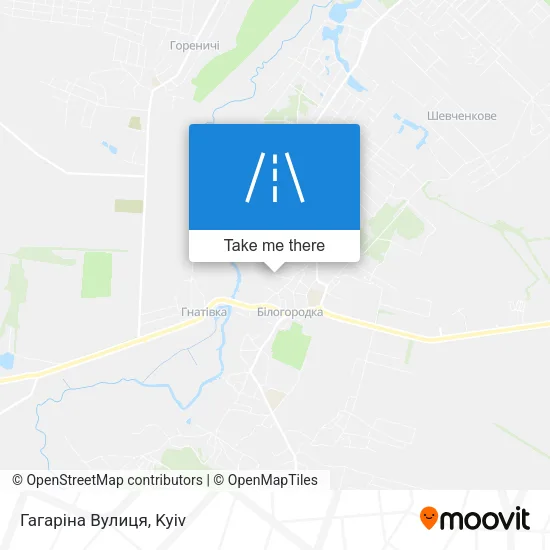 Карта Гагаріна Вулиця