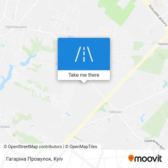 Карта Гагаріна Провулок