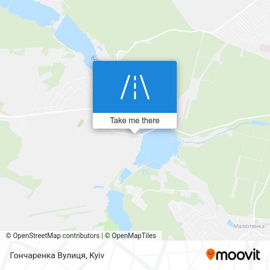 Гончаренка Вулиця map