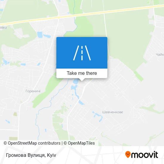 Карта Громова Вулиця