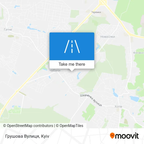 Карта Грушова Вулиця