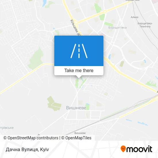Карта Дачна Вулиця