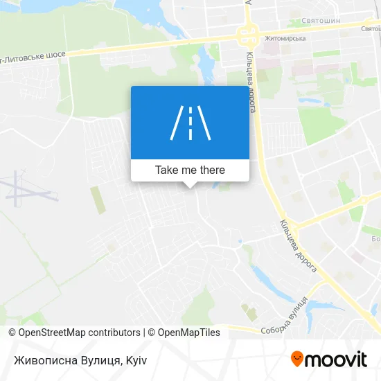 Карта Живописна Вулиця