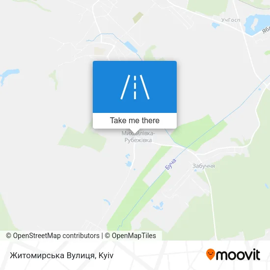 Карта Житомирська Вулиця