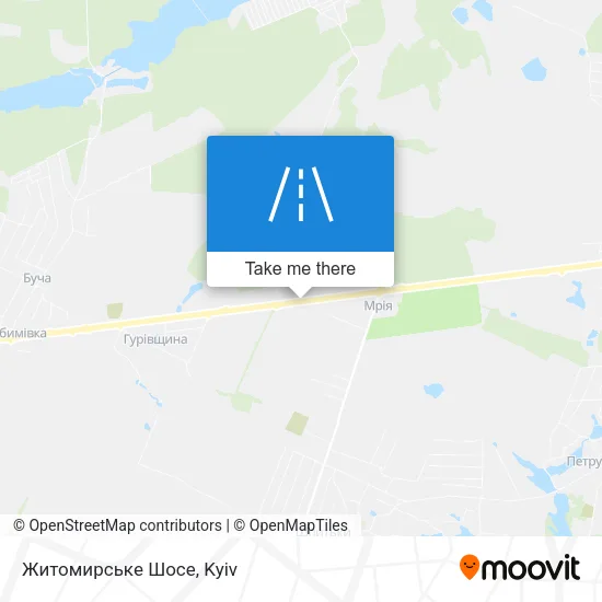 Карта Житомирське Шосе