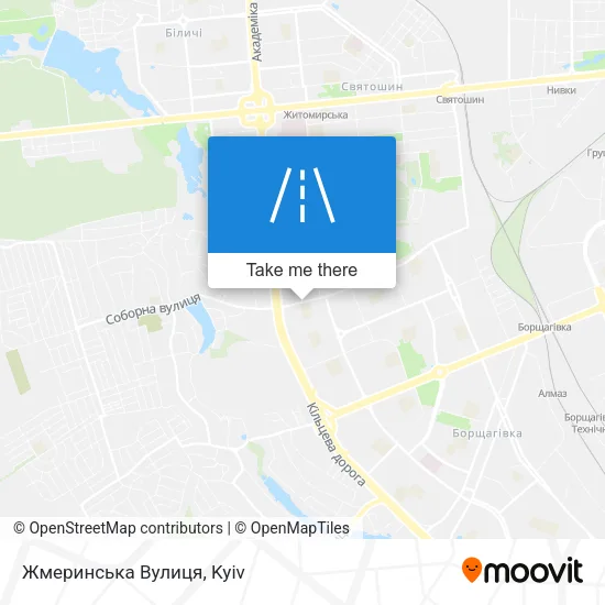 Карта Жмеринська Вулиця