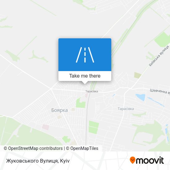 Карта Жуковського Вулиця