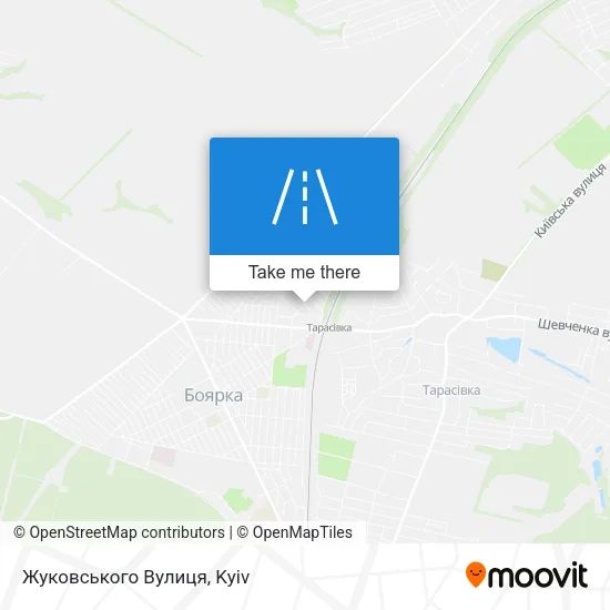 Карта Жуковського Вулиця