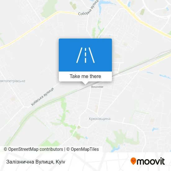 Карта Залізнична Вулиця
