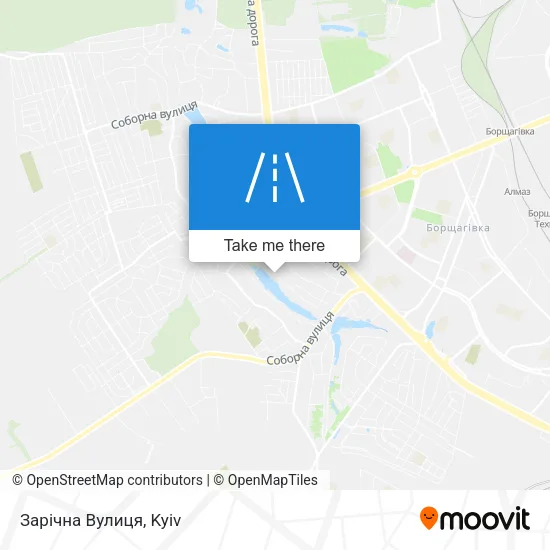 Карта Зарічна Вулиця