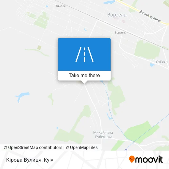 Карта Кірова Вулиця