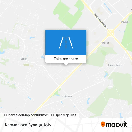 Карта Кармелюка Вулиця
