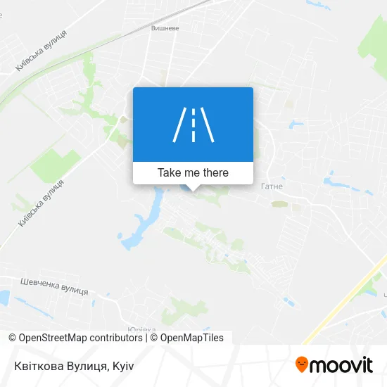 Карта Квіткова Вулиця