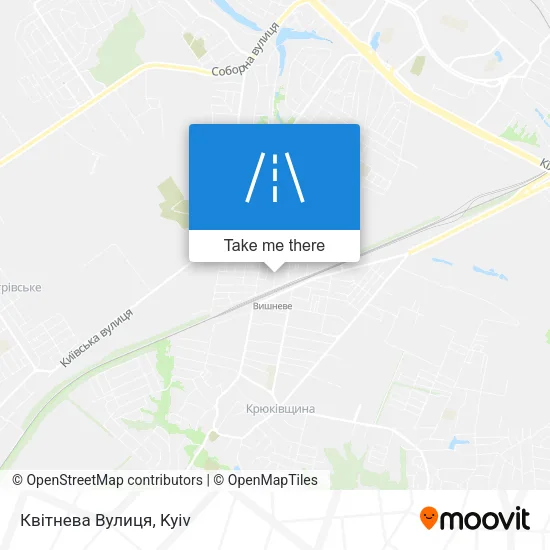 Карта Квітнева Вулиця