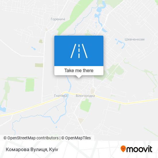 Комарова Вулиця map