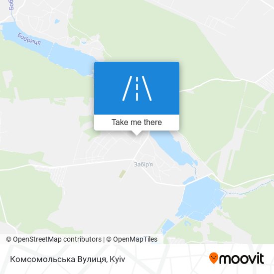 Карта Комсомольська Вулиця