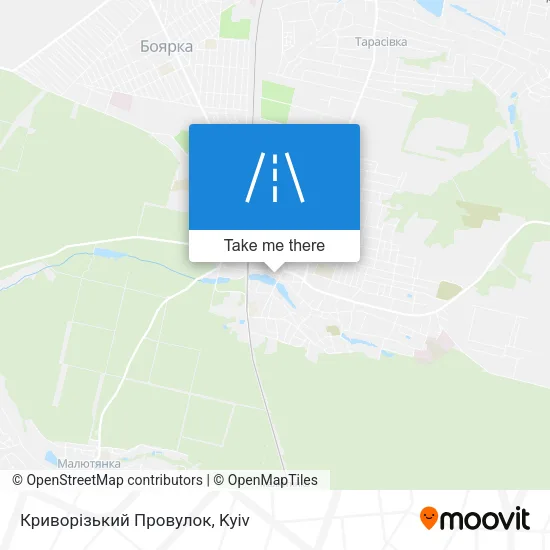 Карта Криворізький Провулок