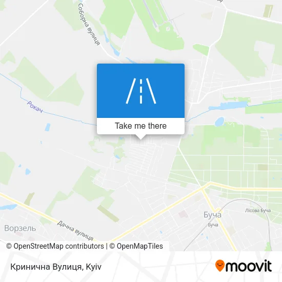 Карта Кринична Вулиця